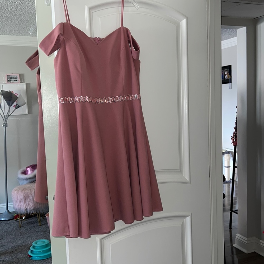 pink short dress